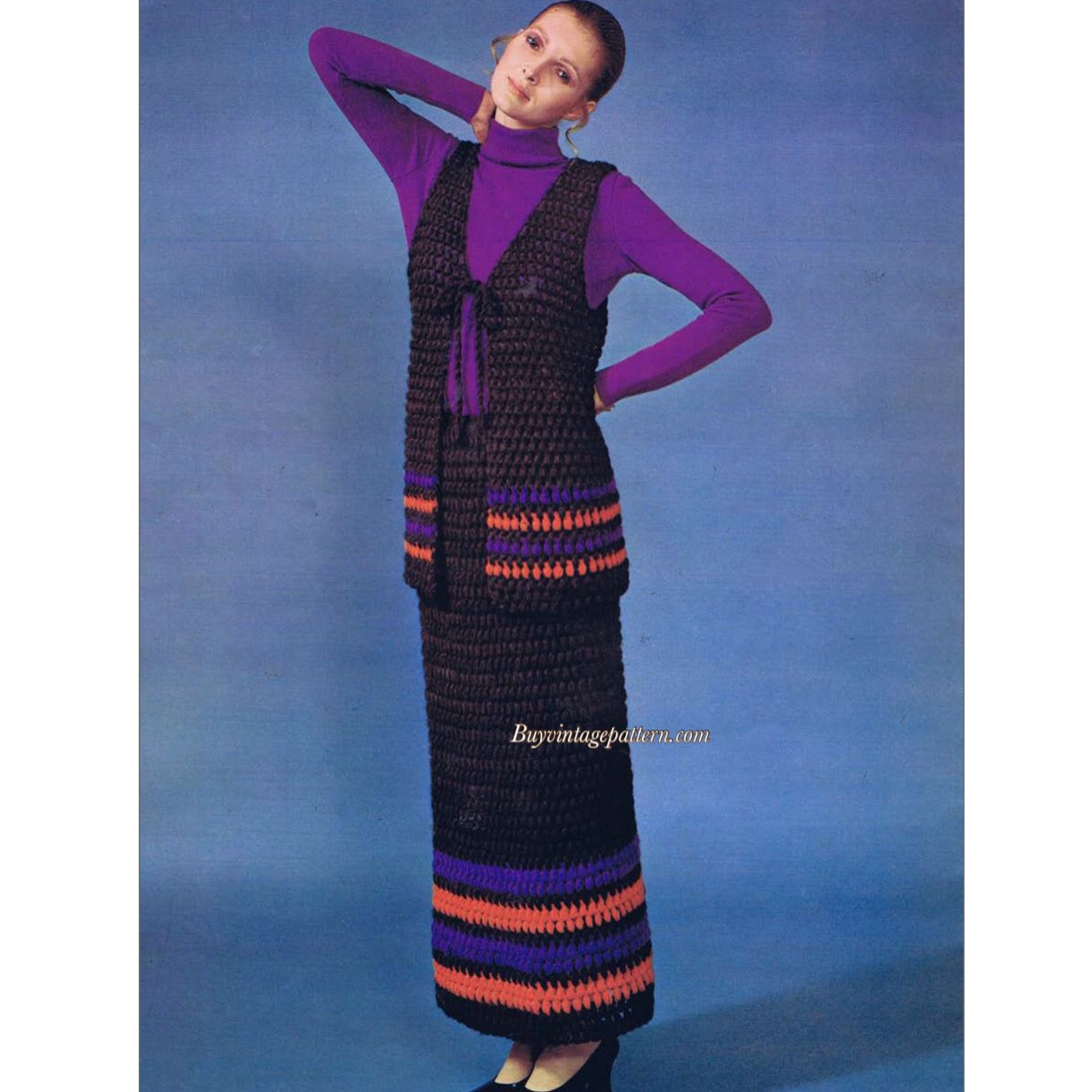 Vest n Skirt PDF crochet pattern