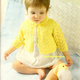 Retro Matine Jacket PDF Knitting pattern