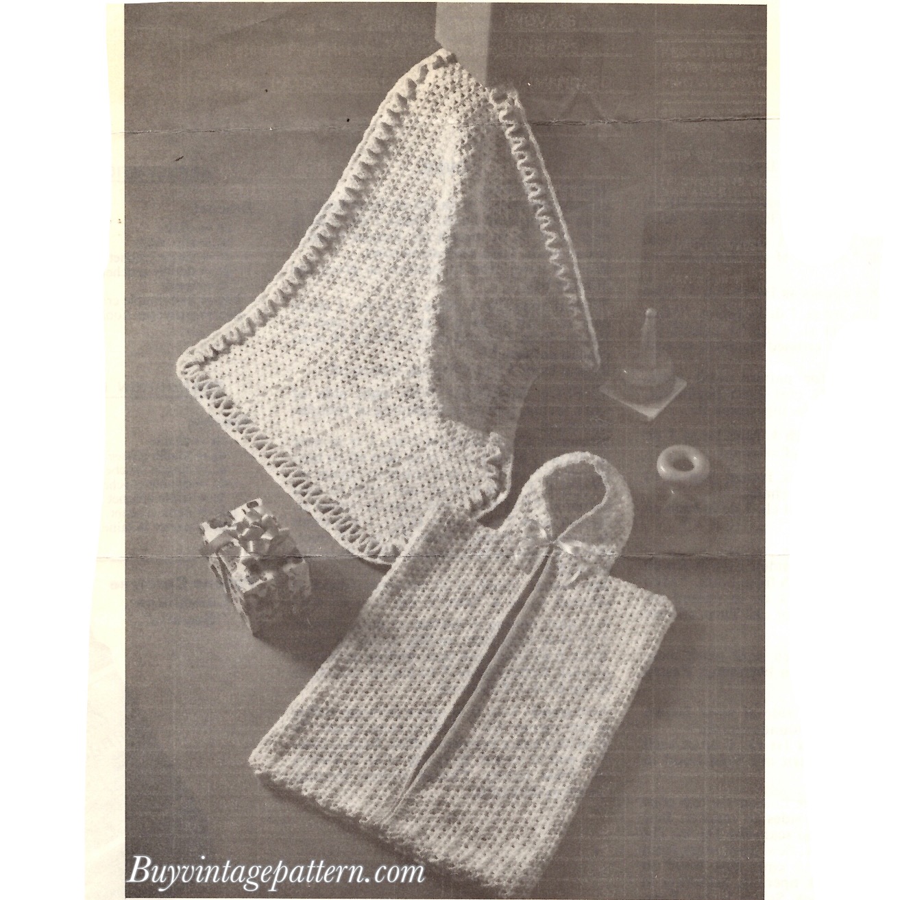 Bunting bag and Cover crochet pattern PDF downloadable