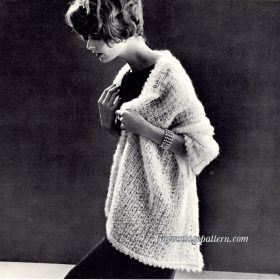 Vintage Stole Knitting pattern downloadable PDF