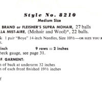 Vintage Mohair Coat Knit pattern downloadable PDF - Image 2