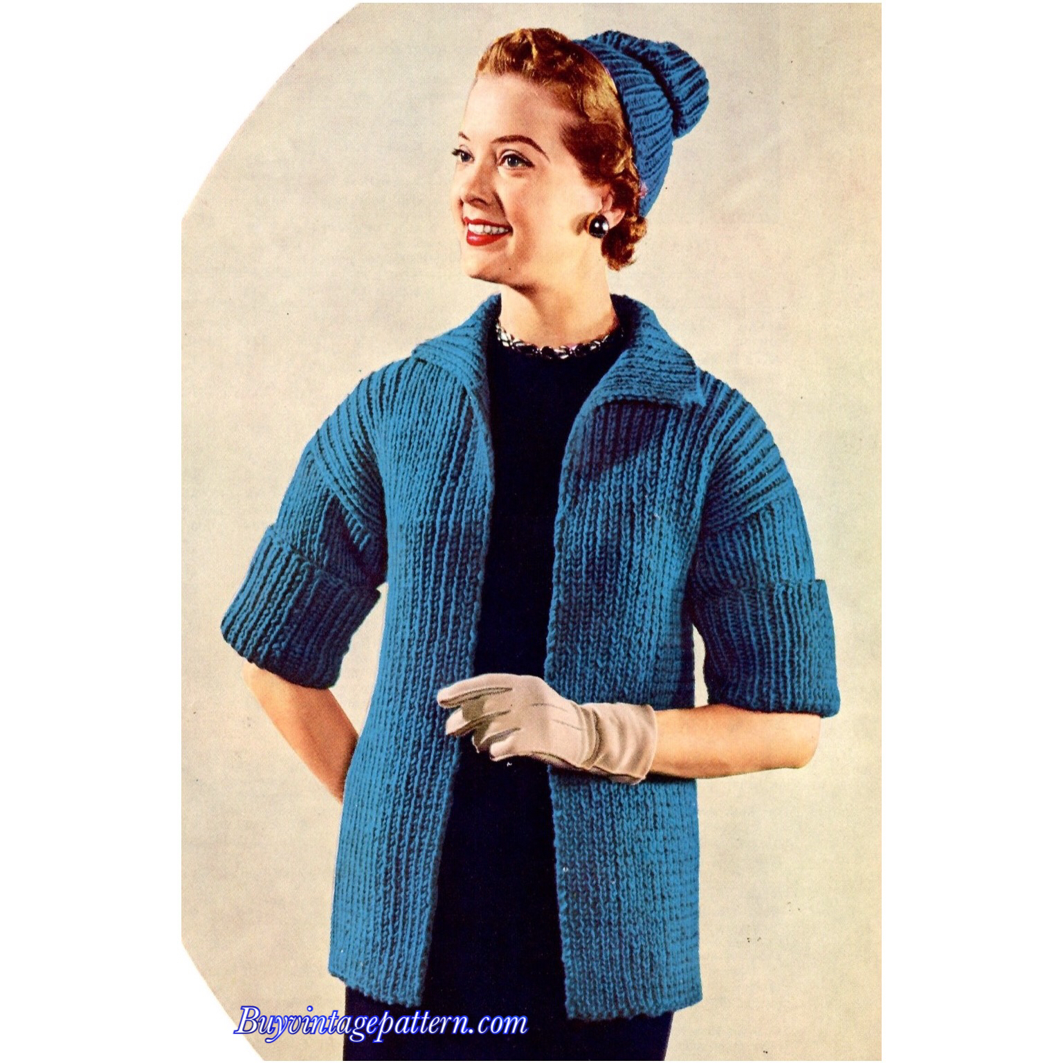 Jacket n Cap Knit pattern downloadable PDF