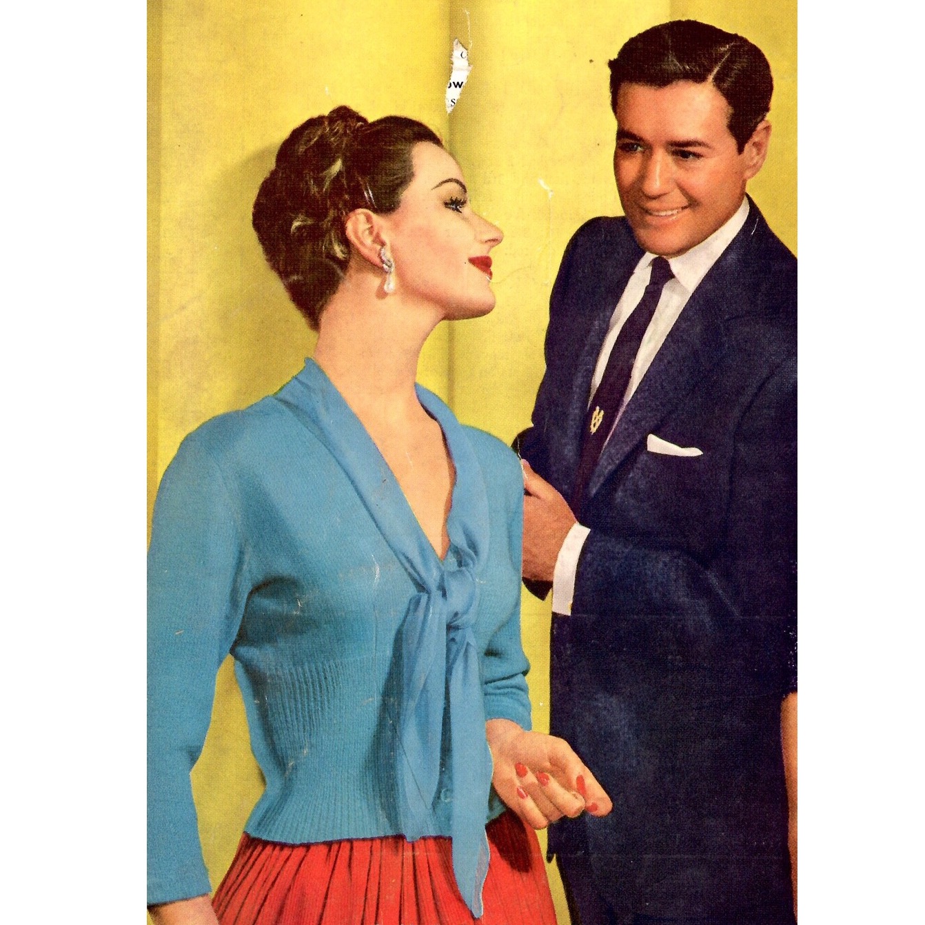 Vintage Blouse knitting pattern downloadable PDF