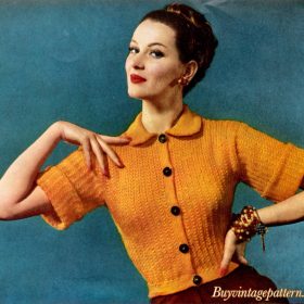 Short Sweater Knit pattern downloadable PDF