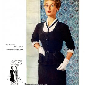 Vintage Suit Knitting pattern downloadable PDF