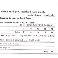Vintage Cardigan Knit pattern downloadable PDF - Image 2