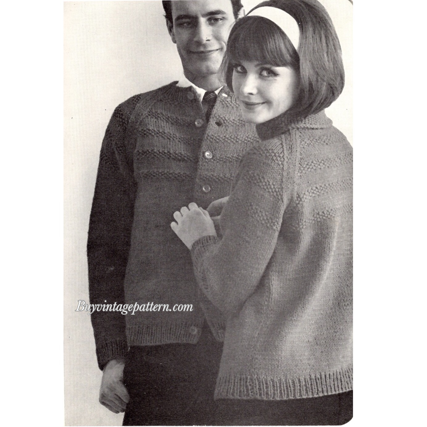 Vintage Pullover and Cardigan PDF knit patterns