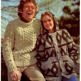 Vintage Sweaters knit and crochet patterns