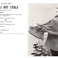 Polka Dot Stole crochet pattern downloadable PDF vintage - Image 2