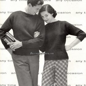 Vintage Pullover PDF Knitting pattern