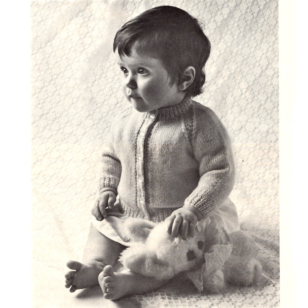 Vintage Baby jacket PDF Knitting pattern