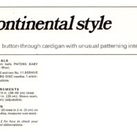 Vintage Baby Cardigan PDF knit pattern - Image 2