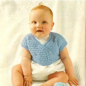 Vintage Baby Bolero Knitting pattern PDF downloadable