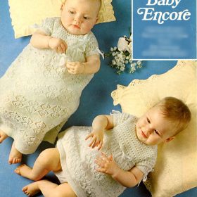 Vintage Christening dress knitting pattern PDF downloadable