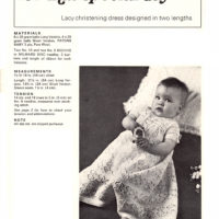 Vintage Christening dress knitting pattern PDF downloadable - Image 2