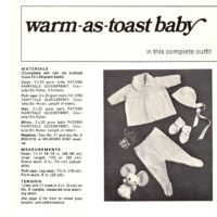 Vintage Baby Pram Set Knitting pattern PDF downloadable - Image 2
