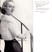 Vintage Shrug knitting pattern downloadable PDF - Image 2
