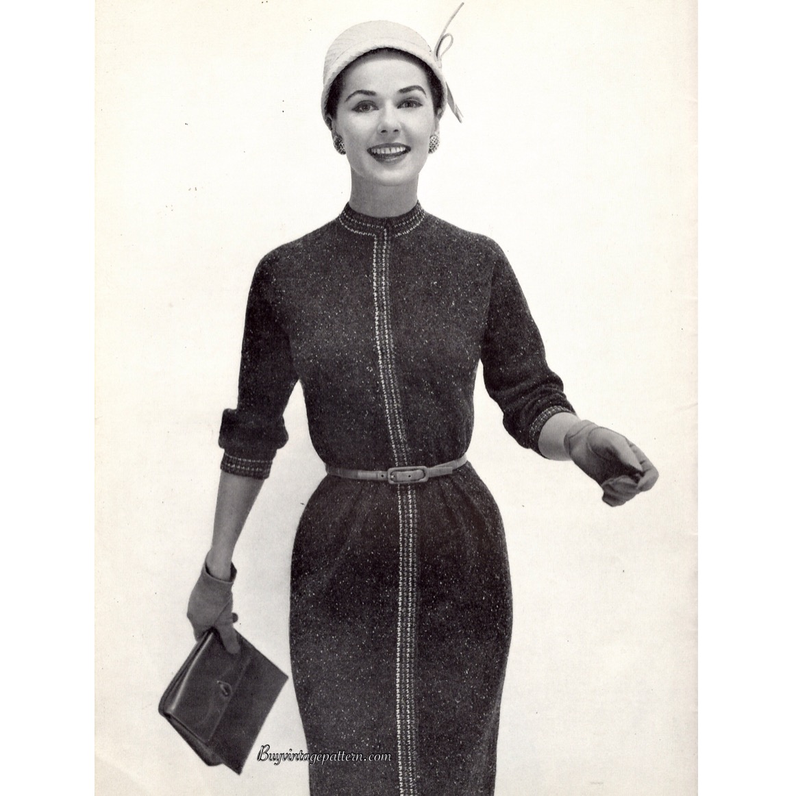 Vintage Dress PDF knitting pattern