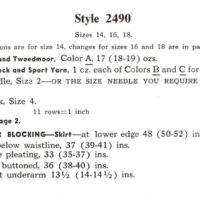 Vintage Dress PDF knitting pattern - Image 3