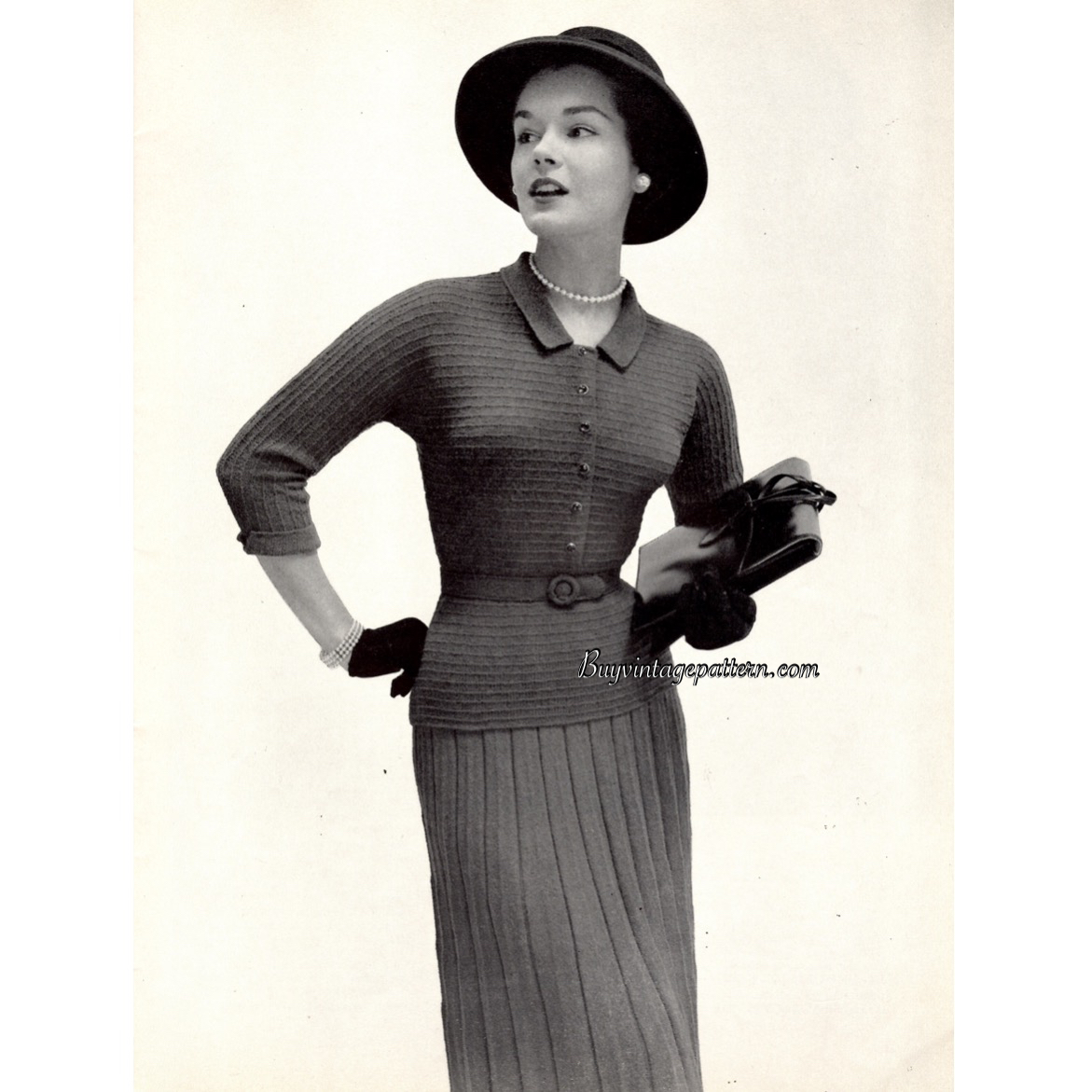 Blouse and Skirt knit e-patterns