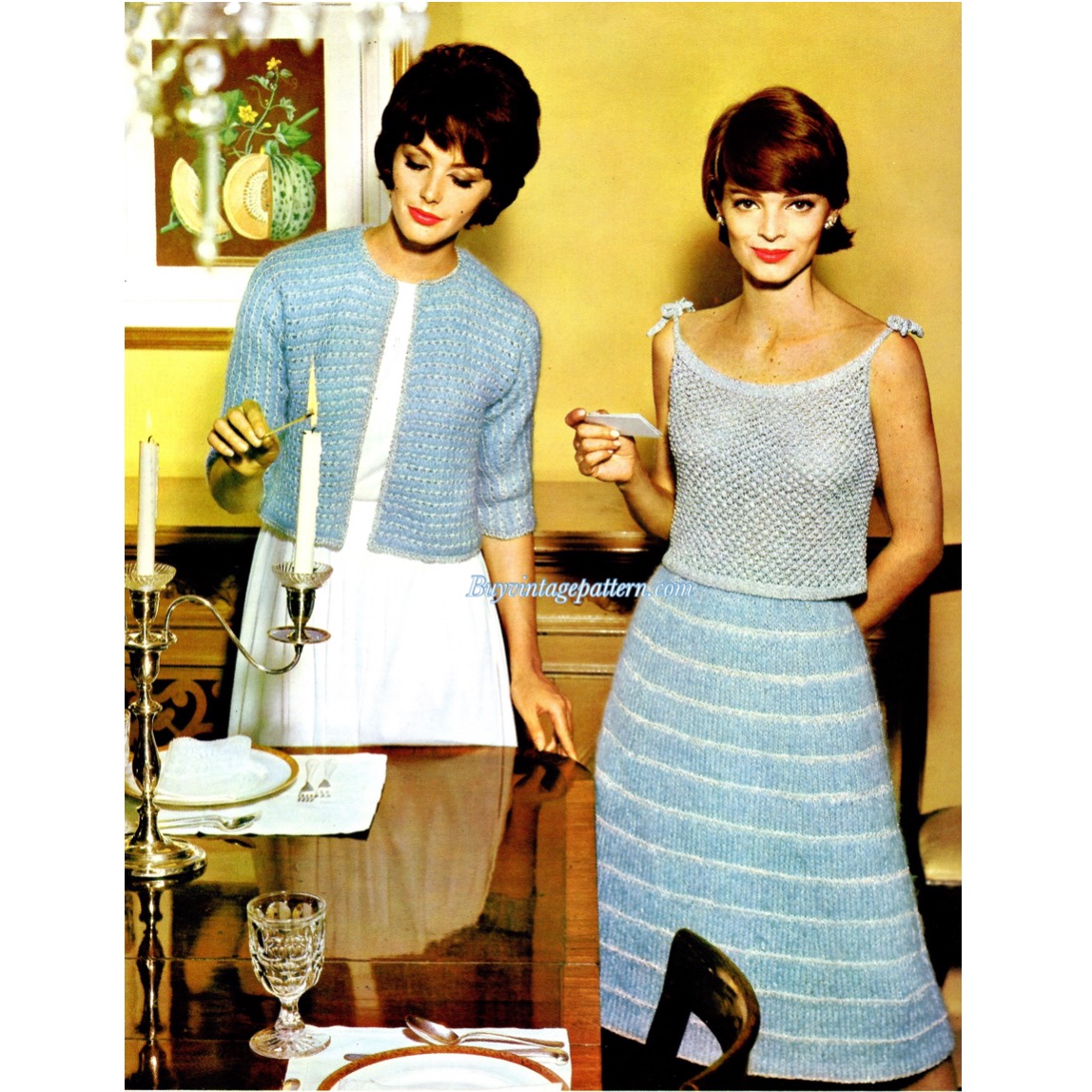 knit and crochet patterns downloadable PDF vintage