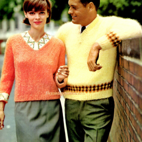 Vintage Pullover PDF Knitting patterns