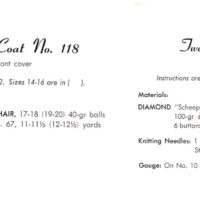 Vintage Coats PDF Knitting pattern - Image 2