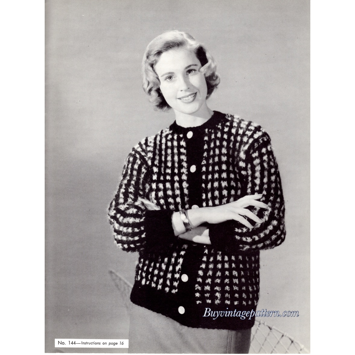 Vintage Bulky Jacket knit pattern