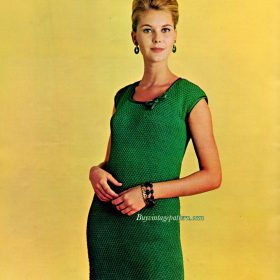 Vintage Dress PDF Knitting pattern