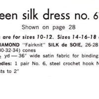 Vintage Dress PDF Knitting pattern - Image 2