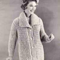 Vintage Coat knitting pattern downloadable PDF - Image 2