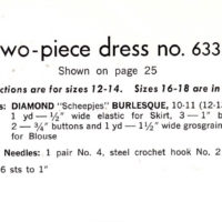 Two pieces dress Knitting e-pattern - Image 3