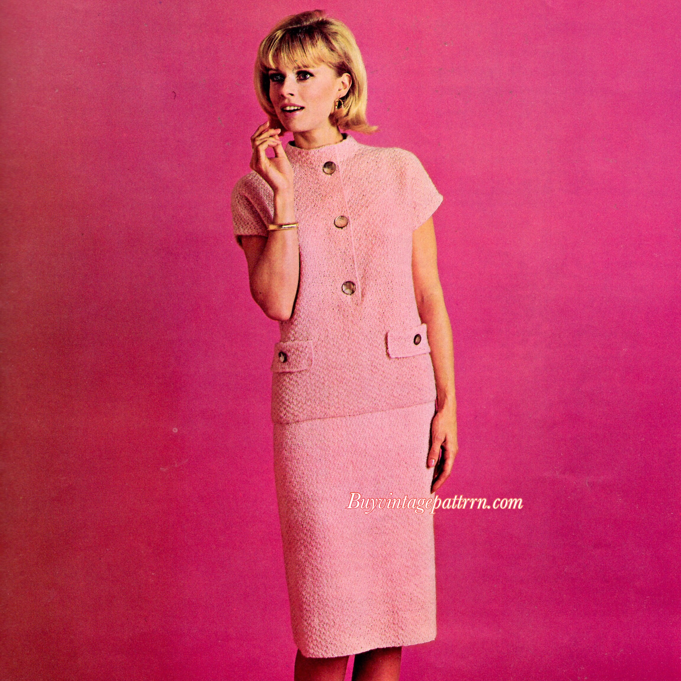 Two pieces dress Knitting e-pattern