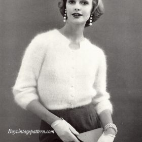 Vintage Blouse PDF knitting pattern