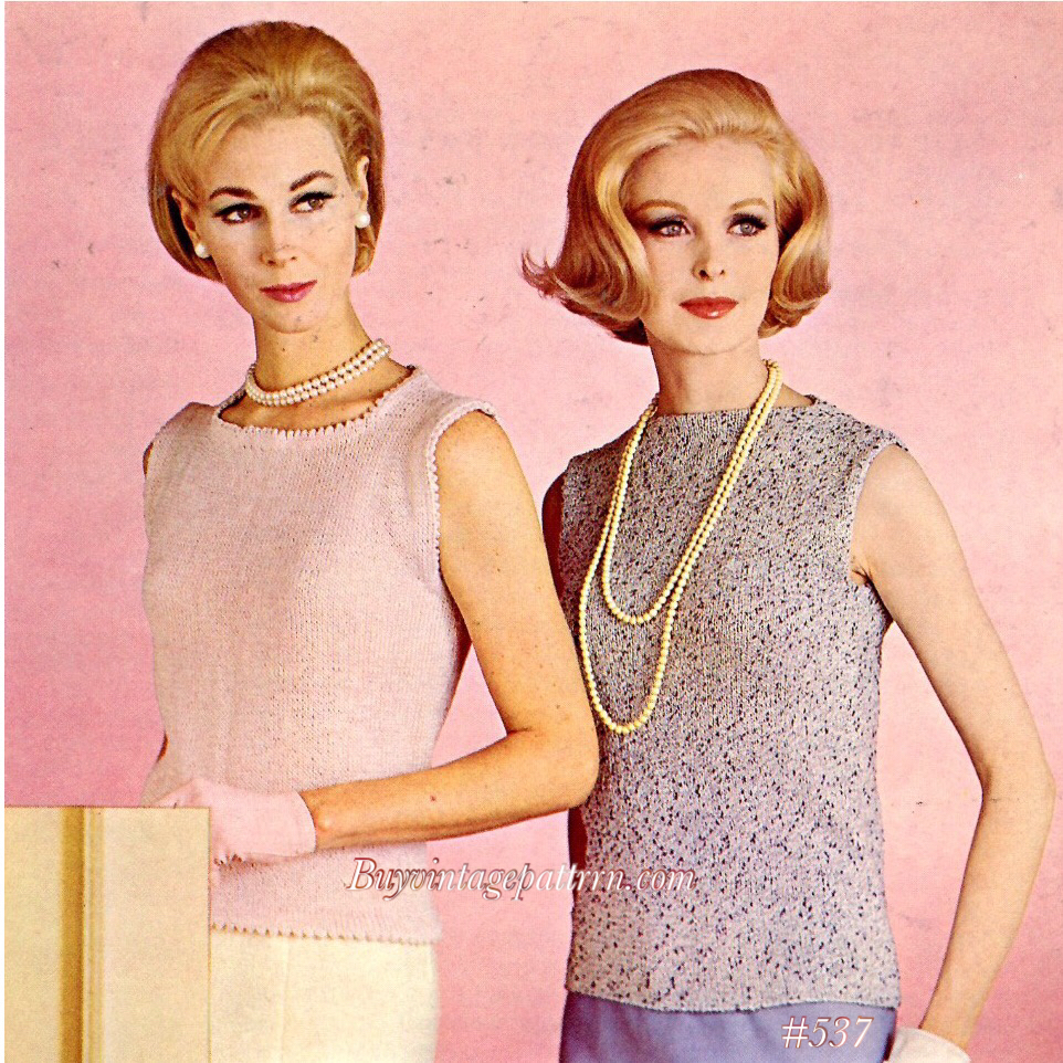 Vintage Tops PDF Knitting patterns
