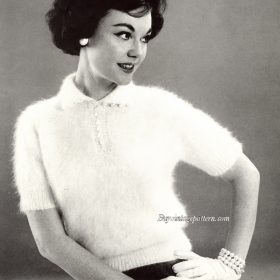 Vintage Blouse PDF knitting pattern