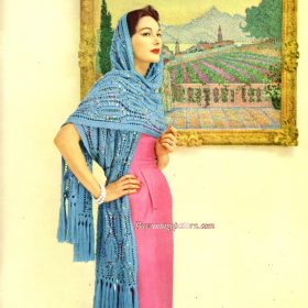 Vintage Stole Knitting pattern downloadable PDF