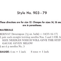 Vintage Pullover Knit pattern downloadable PDF - Image 3