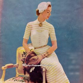 Vintage Dress PDF Knitting pattern
