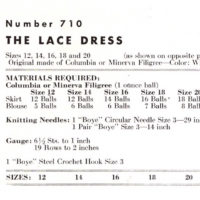Vintage Dress Knitting pattern downloadable PDF - Image 2