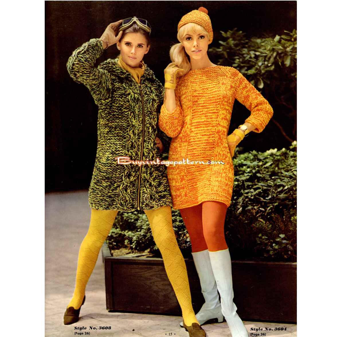Vintage Dresses Knit pattern downloadable PDF