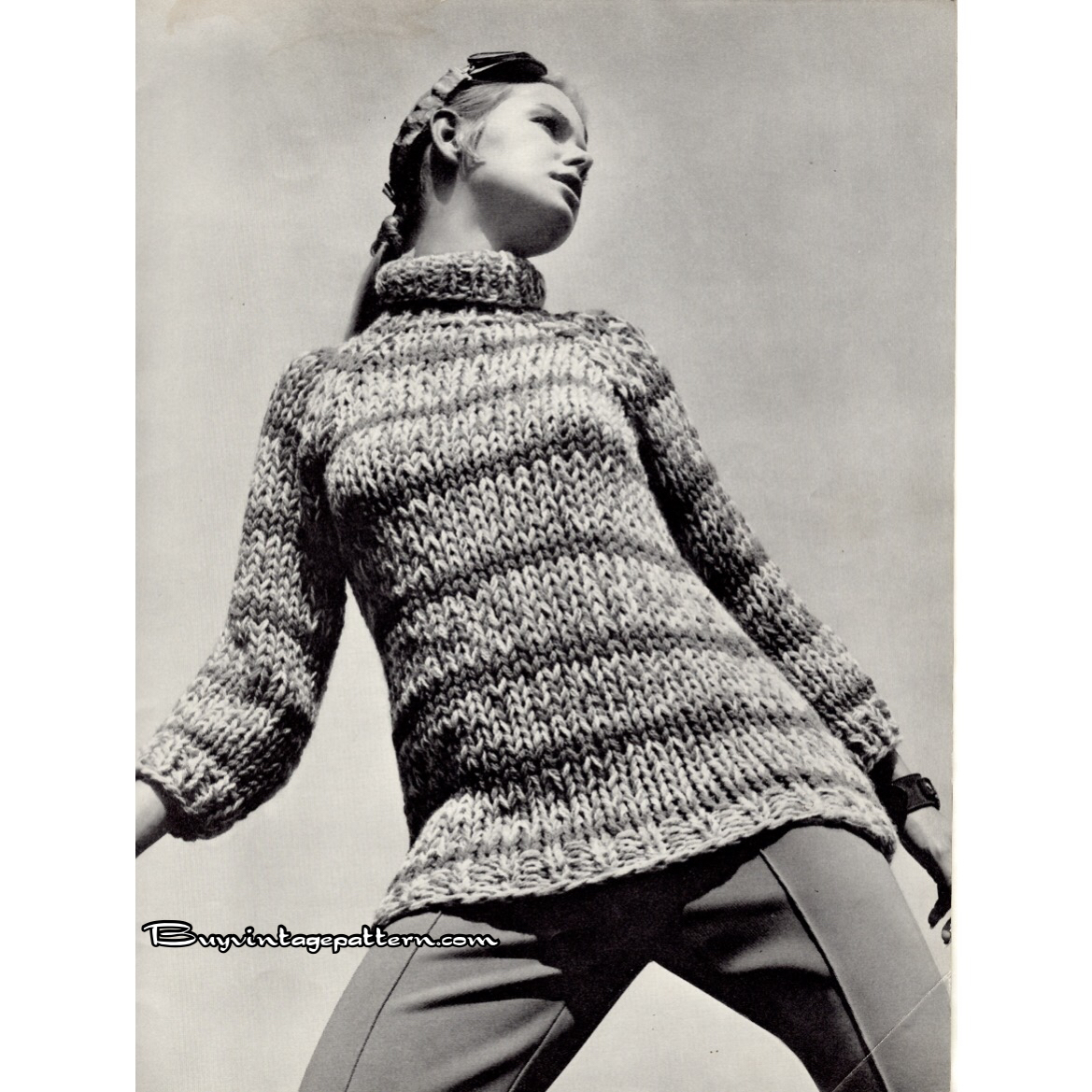 Turtleneck PDF Knitting pattern