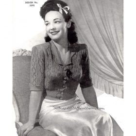 Bed Jacket Knitting e-pattern