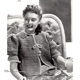 Bed Jacket PDF Knitting pattern