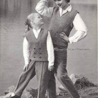 Vintage Vest Knitting pattern PDF downloadable - Image 2
