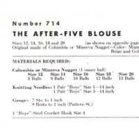 Vintage Blouse PDF knitting pattern - Image 2