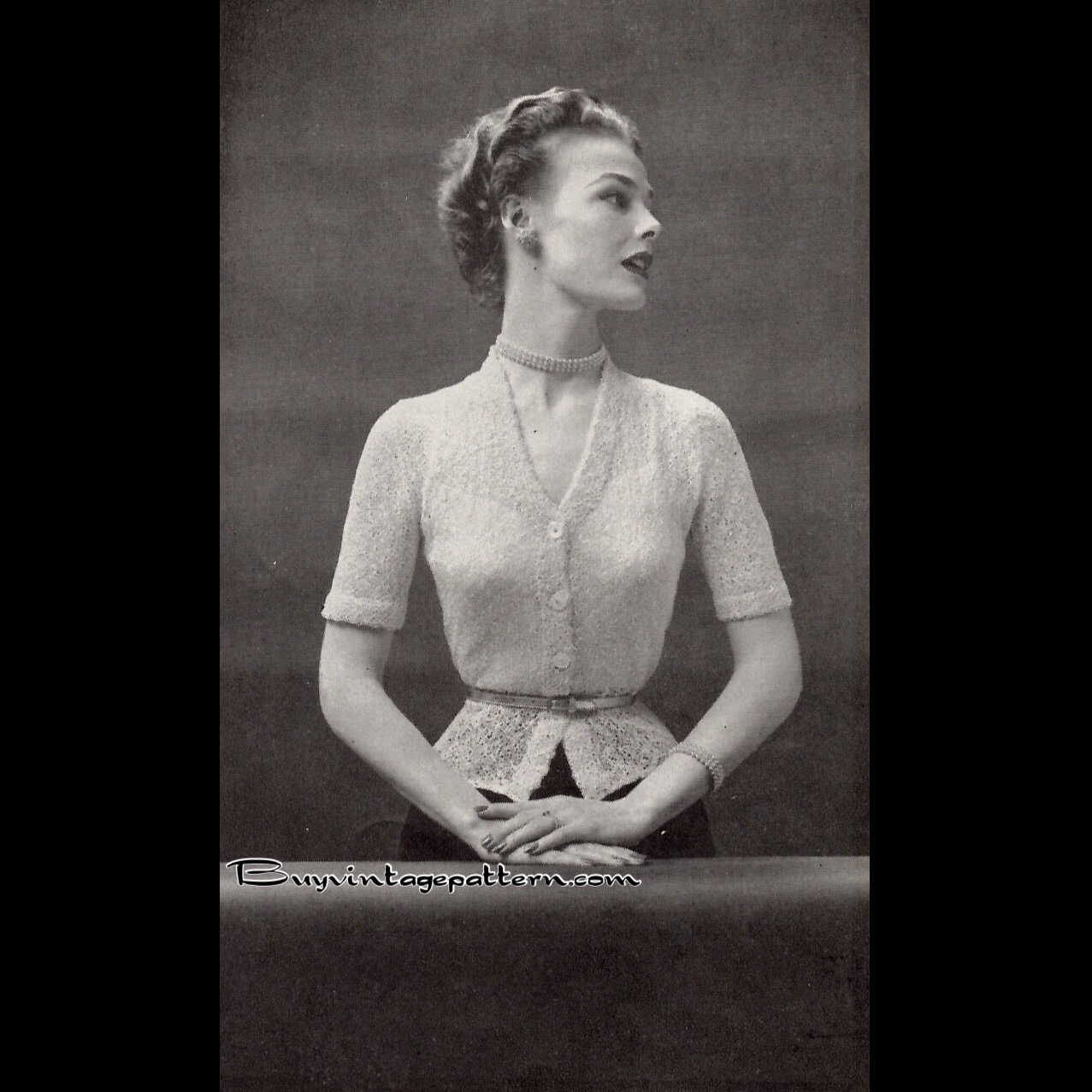 Lace Blouse PDF Knitting pattern