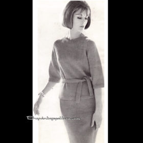 Blouse,Skirt PDF knit patterns