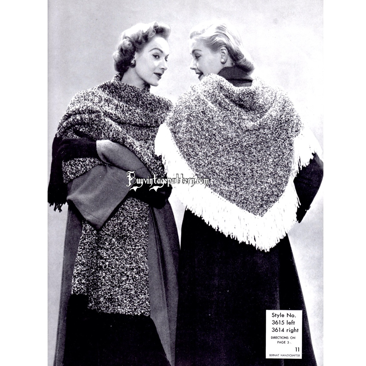 Vintage Wraps knit patterns downloadable PDF