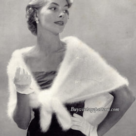 Angora Wrap PDF Knitting pattern